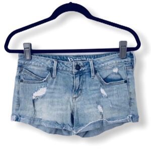 Bullhead Light Wash Distressed Denim Shorts Juniors Size 5